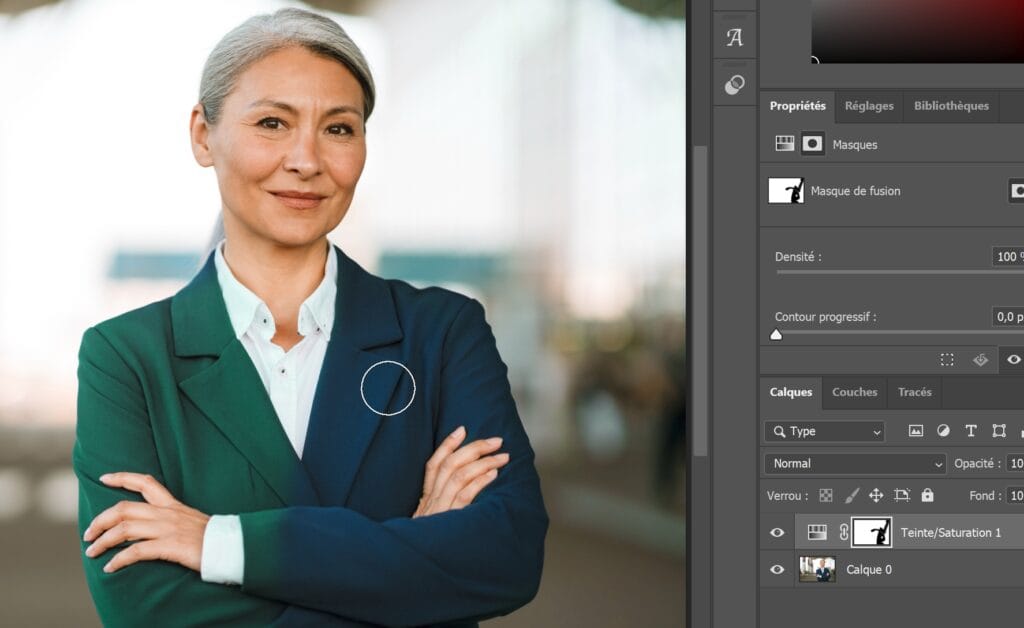 masquer zones colorées