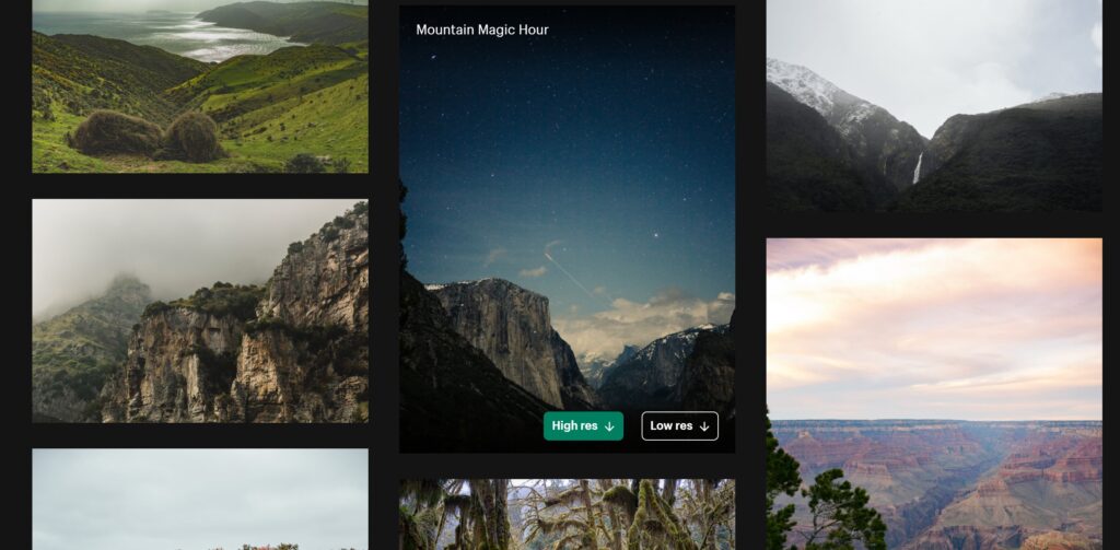 banque d'images burst de shopify