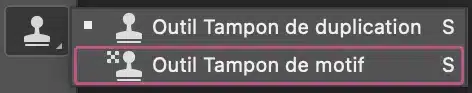 outil tampon de motif de photoshop