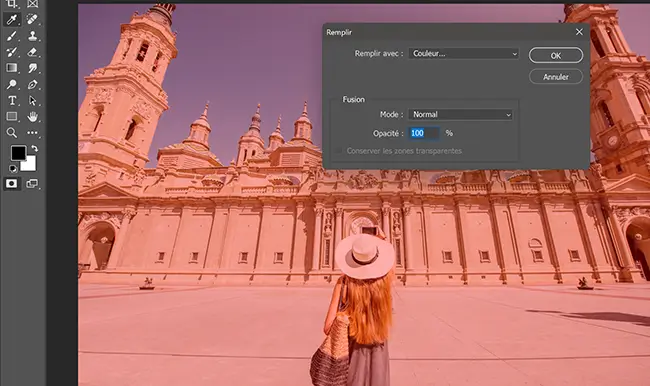 mode masque sur photoshop