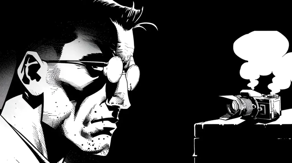 homme qui se forme à photoshop