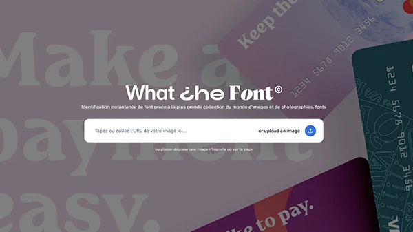 interface de WhatTheFont