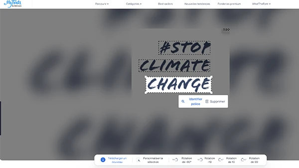 Identification de police avec WhatTheFont