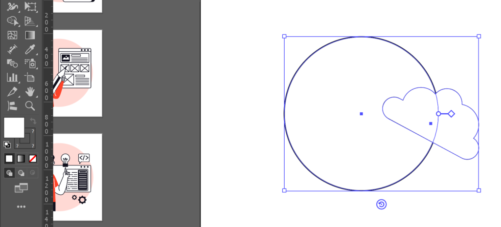 outil objets curvilignes sur illustrator nouveauté 2024